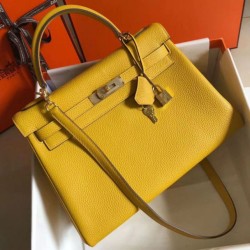 Migliore Repliche Hermes Kelly 32cm Retourne Borsa Soleil Clemence Economiche Outlet Online