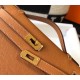 Replica perfetta Hermes Kelly Pochette Borsa Oro Epsom Imitazione Outlet Online
