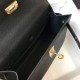 Migliore Repliche Hermes Kelly Pochette Borsa Nero Epsom Economiche Outlet Online
