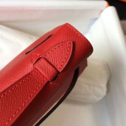 Miglior Falso Hermes Kelly Pochette Borsa Rosso Epsom Economiche Premium