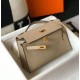 Replica perfetta Hermes Kelly Pochette Borsa Gris Tourterelle Epsom Imitazione Outlet Online
