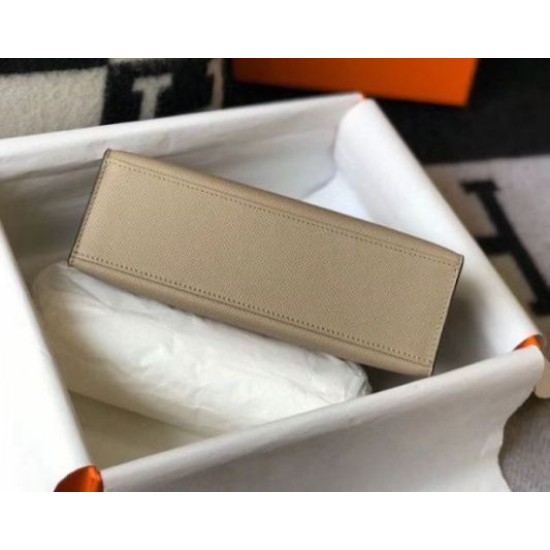 Replica perfetta Hermes Kelly Pochette Borsa Gris Tourterelle Epsom Imitazione Outlet Online