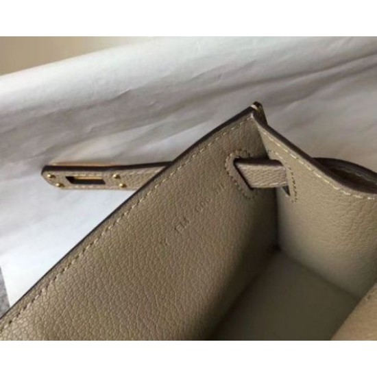 Replica perfetta Hermes Kelly Pochette Borsa Gris Tourterelle Epsom Imitazione Outlet Online