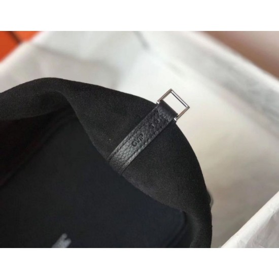 Migliore Repliche Hermes Picotin Lock 18/22 Borsa Nero Clemence Economiche Outlet Online