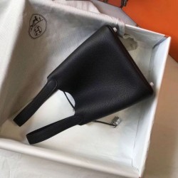 Migliore Repliche Hermes Picotin Lock 18/22 Borsa Nero Clemence Economiche Outlet Online