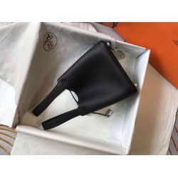 Migliore Repliche Hermes Picotin Lock 18/22 Borsa Nero Clemence Economiche Outlet Online