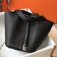 Migliore Repliche Hermes Picotin Lock 18/22 Borsa Nero Clemence Economiche Outlet Online