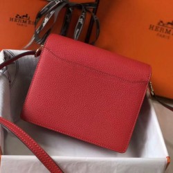 Perfette Qualità Repliche Hermes Sac Roulis Mini Borsa Rosso Evercolor Vitello Imitazione
