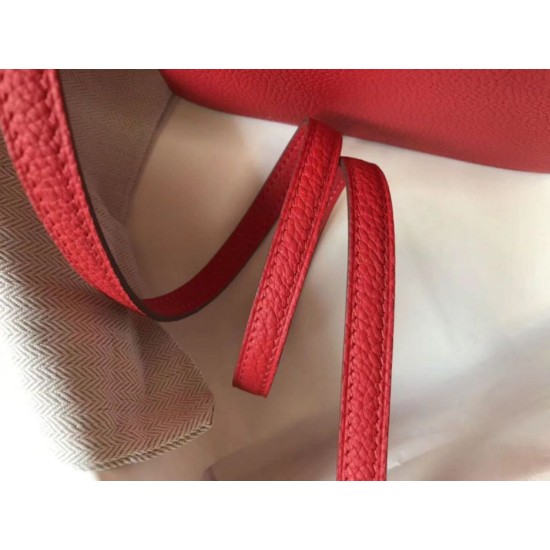 Perfette Qualità Repliche Hermes Sac Roulis Mini Borsa Rosso Evercolor Vitello Imitazione