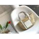 Miglior Falso Loewe Piccolo Basket Borsa Raffia e vitello bianca Economiche Premium
