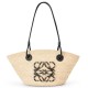 Miglior Falso Loewe Piccolo Anagram Basket Borsa Iraca Palm e Vitello Nero Economiche Premium