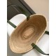 Replica perfetta Loewe Medium Basket Borsa Raffia e vitello rosmarino Imitazione Outlet Online