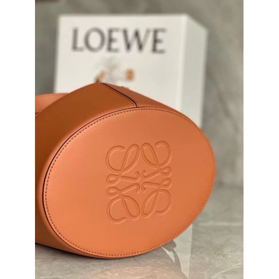 Miglior Falso Loewe Medium Balloon Bucket Borsa Camel Calfskin Economiche Premium