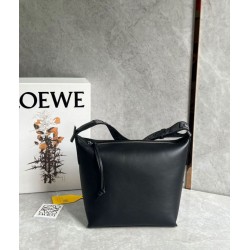 Miglior Falso Loewe Cubi Piccolo Borsa Nero Vitello e Jacquard Economiche Premium