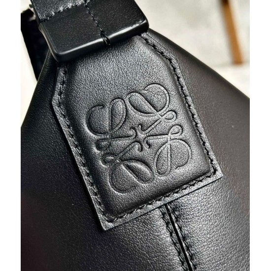 Miglior Falso Loewe Cubi Piccolo Borsa Nero Vitello e Jacquard Economiche Premium