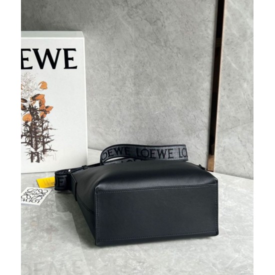 Miglior Falso Loewe Cubi Piccolo Borsa Nero Vitello e Jacquard Economiche Premium