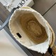 Miglior Falso Loewe Drawstring Bucket Borsa Palm Leaf e vitello nera Economiche Premium