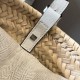 Migliore Repliche Loewe Drawstring Bucket Borsa Palm Leaf e vitello bianca Economiche Outlet Online