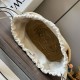 Migliore Repliche Loewe Drawstring Bucket Borsa Palm Leaf e vitello bianca Economiche Outlet Online