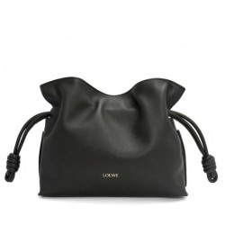 Replica perfetta Loewe Mini Flamenco Clutch Borsa Nero Nappa Vitello Imitazione Outlet Online