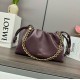 Replica perfetta Loewe Flamenco Purse Borgogna Nappa Agnello Imitazione Outlet Online