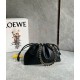 Replica perfetta Loewe Flamenco Purse Nero Nappa Agnello Imitazione Outlet Online