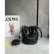 Replica perfetta Loewe Flamenco Purse Bucket Borsa Nero Nappa Agnello Imitazione Outlet Online