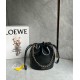 Replica perfetta Loewe Flamenco Purse Bucket Borsa Nero Nappa Agnello Imitazione Outlet Online