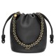 Replica perfetta Loewe Flamenco Purse Bucket Borsa Nero Nappa Agnello Imitazione Outlet Online