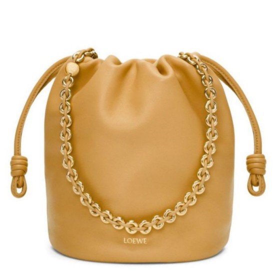 Replica perfetta Loewe Flamenco Purse Bucket Borsa Sahara Nappa Agnello Imitazione Outlet Online