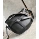 Migliore Repliche Borsa Gate piccola Loewe vitello nera e jacquard Economiche Outlet Online