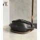 Migliore Repliche Borsa Gate piccola Loewe vitello nera e jacquard Economiche Outlet Online