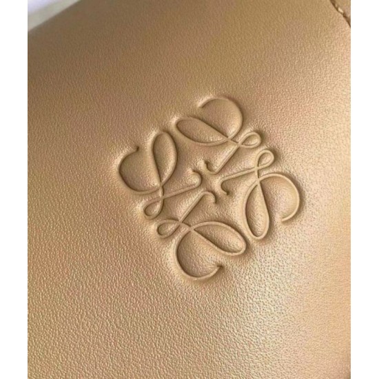Migliore Repliche Loewe Gate Piccolo Borsa Sabbia Vitello e Jacquard Economiche Outlet Online