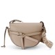 Migliore Repliche Loewe Gate Piccolo Borsa Sabbia Vitello e Jacquard Economiche Outlet Online