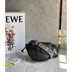Loewe Mini Gate Dual Borsa Nero vitello Replica originale di alta qualità Replica perfetta Loewe Mini Gate Dual Borsa Nero vitello Imitazione Outlet Online