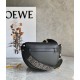 Replica perfetta Loewe Mini Gate Dual Borsa Nero vitello Imitazione Outlet Online