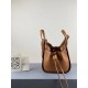 Miglior Falso Loewe Mini Hammock Drawstring Borsa Brown Economiche Premium