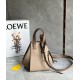 Replica perfetta Loewe Compact Borsa Hammock vitello grana sabbia Imitazione Outlet Online