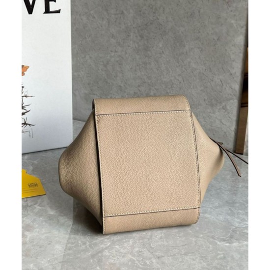 Replica perfetta Loewe Compact Borsa Hammock vitello grana sabbia Imitazione Outlet Online