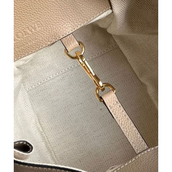 Replica perfetta Loewe Compact Borsa Hammock vitello grana sabbia Imitazione Outlet Online