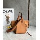 Perfette Qualità Repliche Loewe Compact Hammock Borsa Light Caramel Grained Calfskin Imitazione