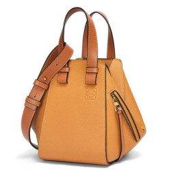 Perfette Qualità Repliche Loewe Compact Hammock Borsa Light Caramel Grained Calfskin Imitazione