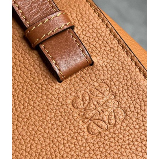 Perfette Qualità Repliche Loewe Compact Hammock Borsa Light Caramel Grained Calfskin Imitazione