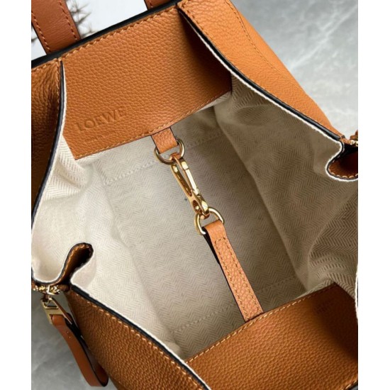 Perfette Qualità Repliche Loewe Compact Hammock Borsa Light Caramel Grained Calfskin Imitazione
