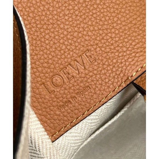 Perfette Qualità Repliche Loewe Compact Hammock Borsa Light Caramel Grained Calfskin Imitazione