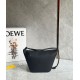 Miglior Falso Loewe Mini Hammock Hobo Borsa Nero Vitello Economiche Premium