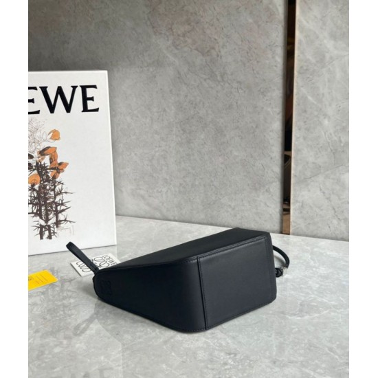 Miglior Falso Loewe Mini Hammock Hobo Borsa Nero Vitello Economiche Premium