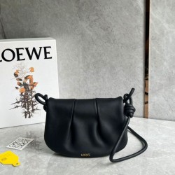 Replica perfetta Loewe Paseo Satchel Borsa Nero Nappa Imitazione Outlet Online