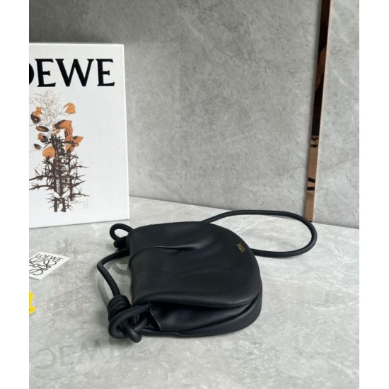 Replica perfetta Loewe Paseo Satchel Borsa Nero Nappa Imitazione Outlet Online
