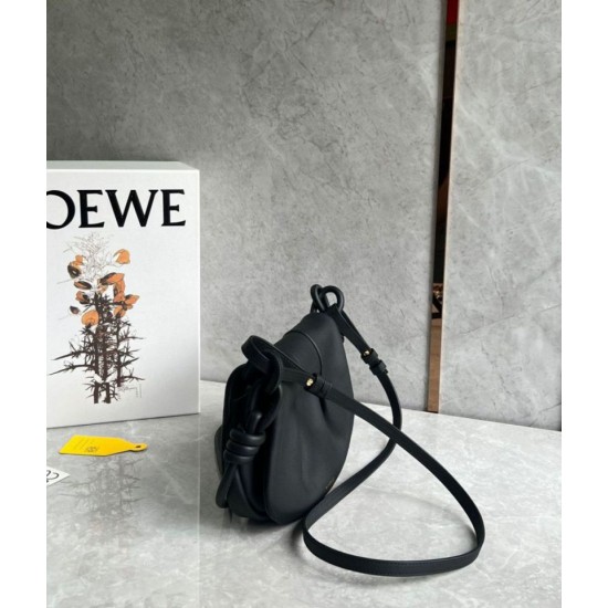 Replica perfetta Loewe Paseo Satchel Borsa Nero Nappa Imitazione Outlet Online